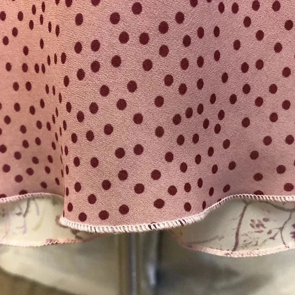 B.i.y.a.y.c.d.a 2pc Pink Top and Reversible Floral Polka Dot Skirt - Picture 7 of 13